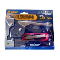 Степлер мебельный тип 53 с набором скоб, 4 -14 мм,стальной черный, "Maximum" ( Максимум) МХ 46498