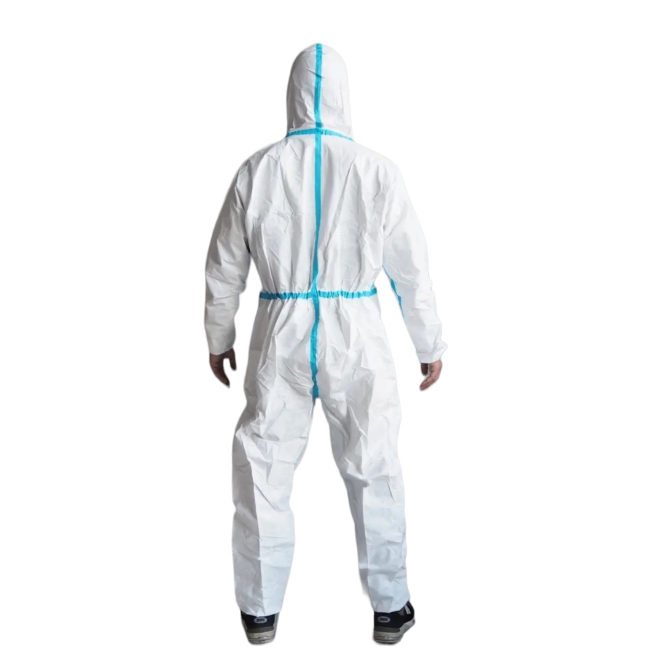 Комбинезон (костюм)  защитный XXXL с бахилами и капюшоном, на молнии, 260 гр. оптом