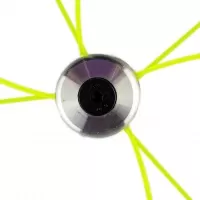 Катушка для триммера, "Бочка", алюминий, хромированная